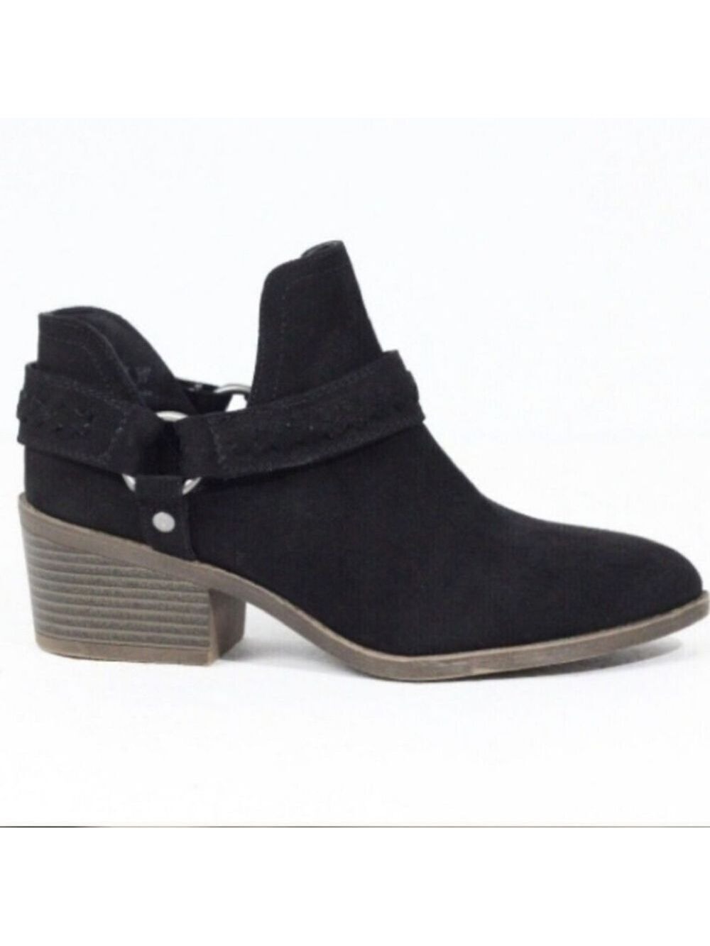Fergalicious Black Suede Western Boots Size 7.5